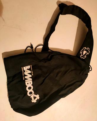 Lotto 3 Zaini Monospalla: Bamboo + Nero + Rosso - 