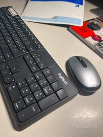 Tastiera logitech multi-devide + mouse hp