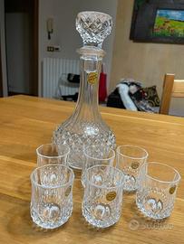 Set Decanter Cristal d'Arques 24% Cristallo