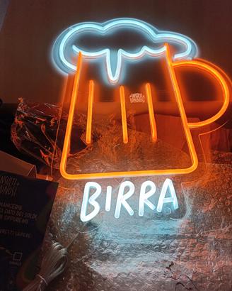 applique/insegna neon "birra"
