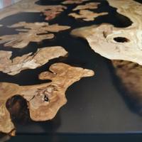 tavolo ulivo secolare e resina 