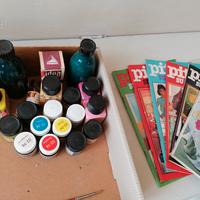 colori+libri pittura su tessuti 