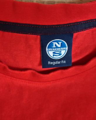 T-shirt uomo North Sails, rosso, taglia L