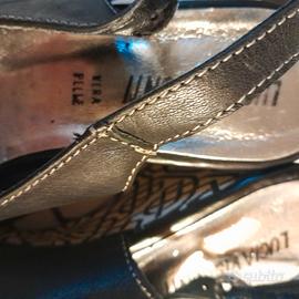 scarpe estive nere a fantasia