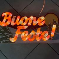 Luci di natale vintage buone feste