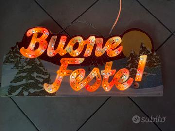 Luci di natale vintage buone feste