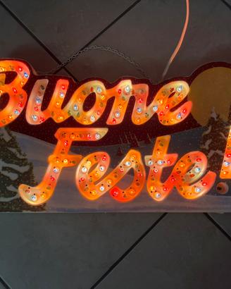 Luci di natale vintage buone feste