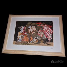 Serigrafia Polimaterica Mangiafoco di Paolo Fresu
