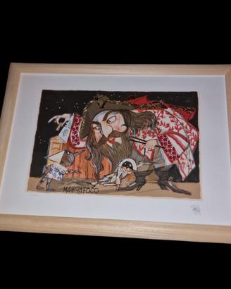 Serigrafia Polimaterica Mangiafoco di Paolo Fresu