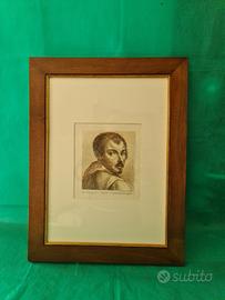 Acquaforte e incisione Titolo "Ritratto di uomo"