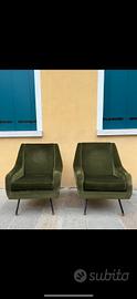 Coppia di poltrone vintage anni 60 70 design