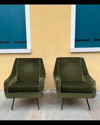 Coppia di poltrone vintage anni 60 70 design
