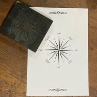 Matrice anni ‘60 original + Stampa ROSA DEI VENTI