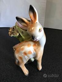 Un bambi in ceramica di L. E .(Elsa Lagorio)