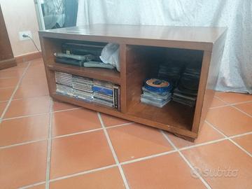 mobile tv in legno masello