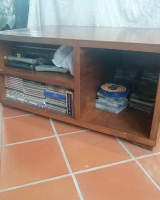 mobile tv in legno masello