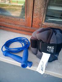 Cavigliere e corda per fitness