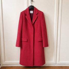 VALENTINO cappotto rosso in lana di cammello t. 42