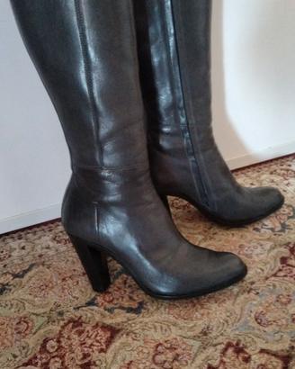 stivali donna in pelle