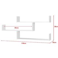 Mensola a parete 3 ripiani