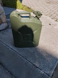 tanica benzina in ferro 10 litri verdi