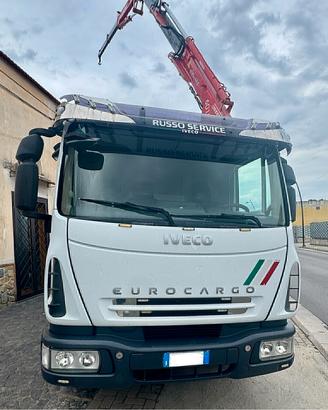 Iveco Eurocargo 75e16 ribaltabile e gru Benelli 60