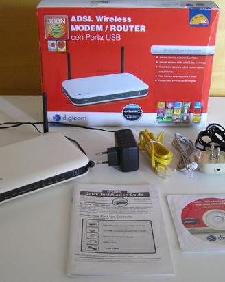 MODEM/ROUTER Digicom Wireless WiFi RAW 300-A01