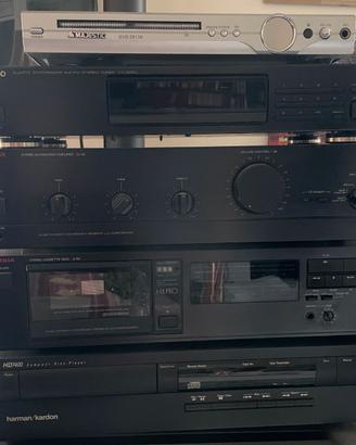 Impianto Hi-Fi Vintage Luxman Harman Kardon