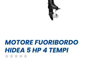 fuoribordo idea 5 cv 4 tempi  gambo corto 