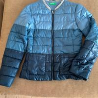 Giubbotto bambina Benetton 11/12 anni blu