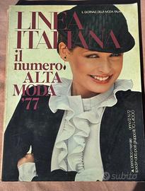 Rivista Linea italiana Alta Moda '77