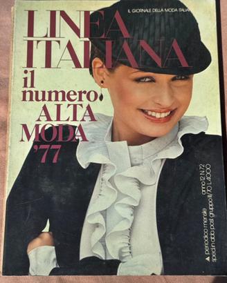 Rivista Linea italiana Alta Moda '77