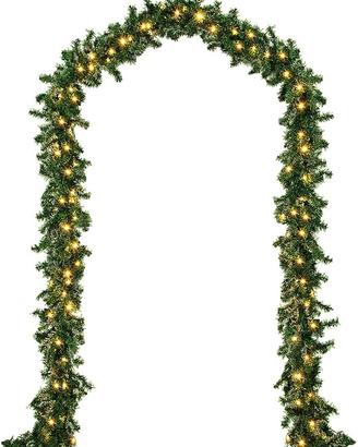 Casaria Ghirlanda Natalizia 10m 200LED Luci Natale