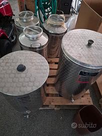 fusti in acciaio inox per olio