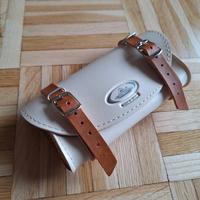 borsa per bici ebike Pelle vinrage sella manubrio 
