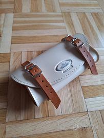 borsa per bici ebike Pelle vinrage sella manubrio 