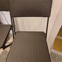 Sedie alte da giardino