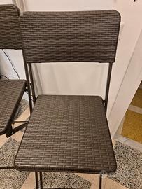 Sedie alte da giardino