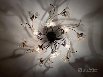 Lampadario e abat jour artigianale