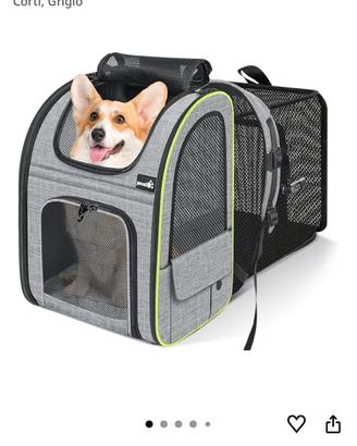 Zaino trasportino per cani e gatti