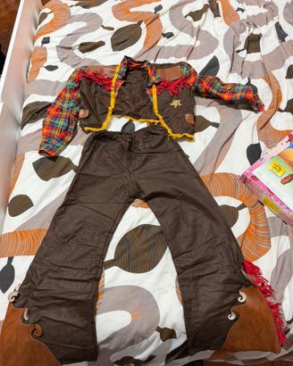 Carnevale costume cowboy bambino 120 cm