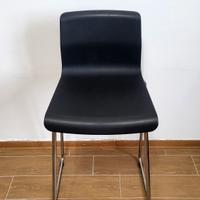 4 sgabelli bar, nero/cromato, 66 cm 