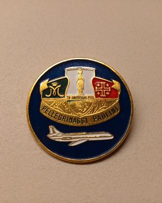 Spilla Religiosa Pellegrinaggi Lourdes Aereo