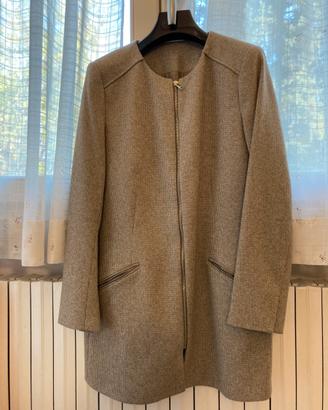 Giacca lunga donna con cerniera