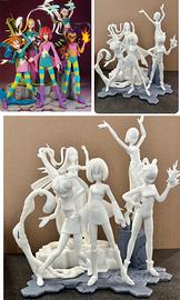 Witch Diorama set full resin 3d print