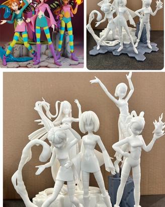 Witch Diorama set full resin 3d print
