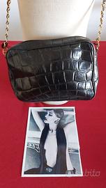 Borsetta in pelle nera Vintage