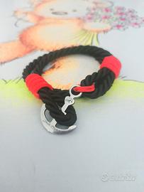 Bracciale in corda con ancora