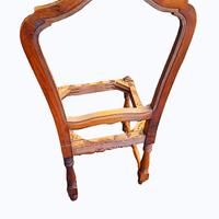 10 fusti sedia anni 50 in noce nazionale