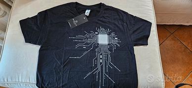 T-shirt Gaming / CPU / Geek nera taglia M (nuova)